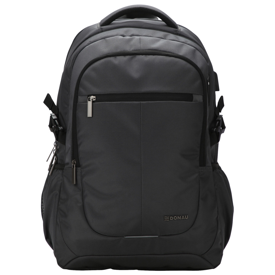Rucksack, Rucksack, Seitentaschen, Reißverschluss, Donau