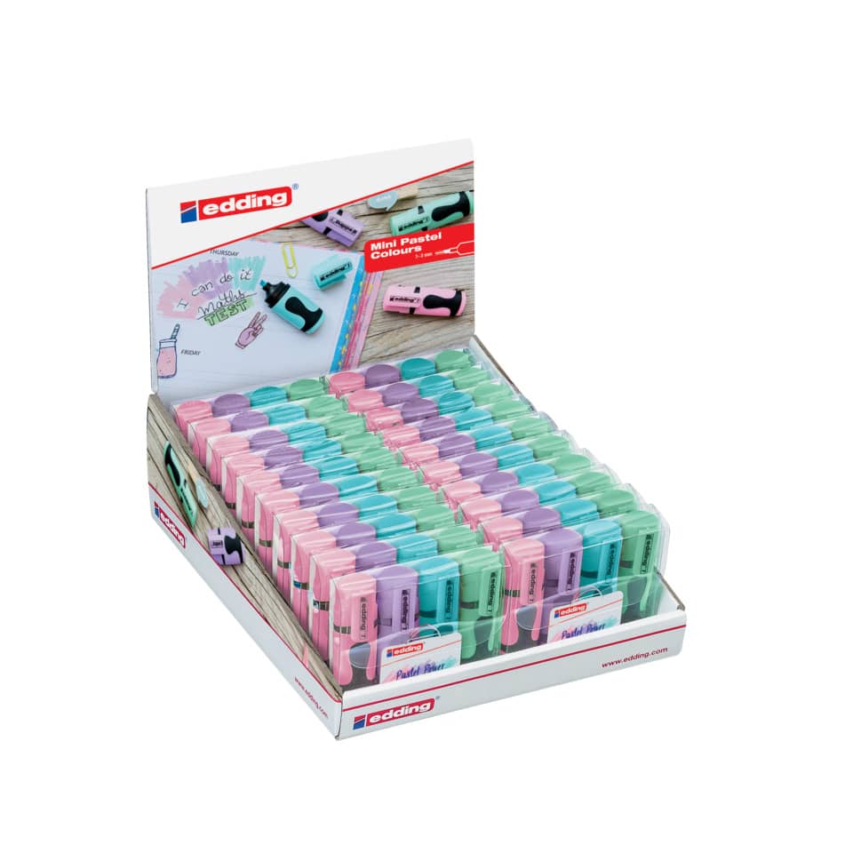 Pastellfarben, Klebeetiketten, Textmarker, Schreibwaren, Set