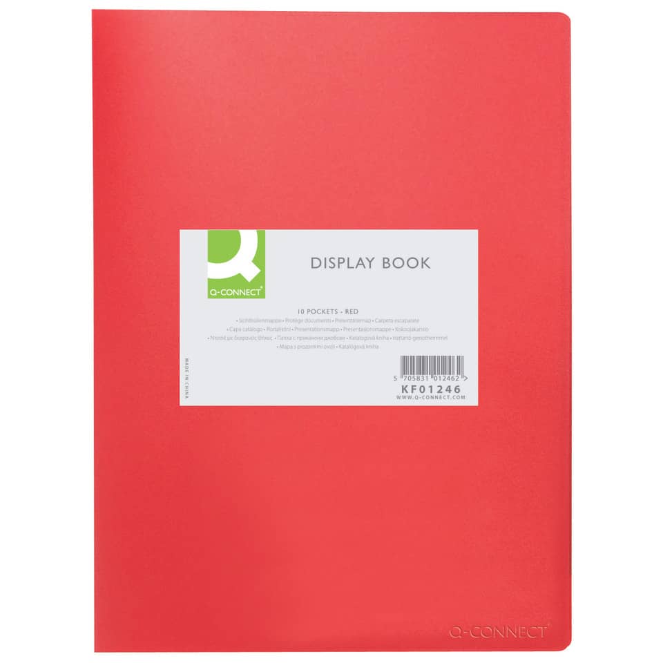 Displaybuch, Rotes Notizbuch, Taschen-Notizbuch, Kleblabel?, Etikett auf dem Einband