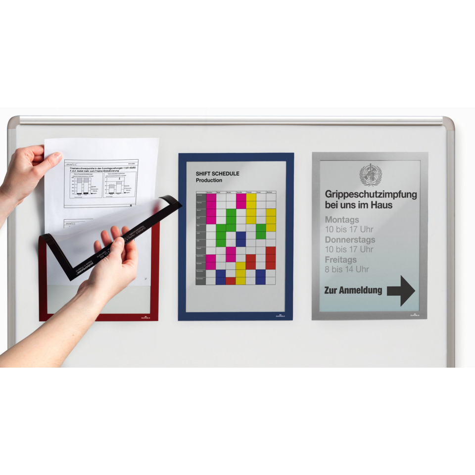 whiteboard, poster, Kalender, Diagramm, Hand