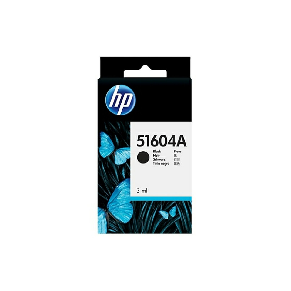 Tintenpatrone, HP, Schwarz, 3 ml, 51604A