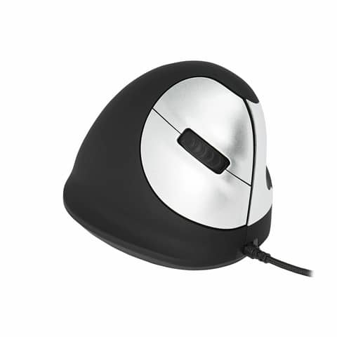 Maus, rechtshändig, 5 Tasten, kabelgebunden, Größe M, schwarz R-Go Tools RGOHE