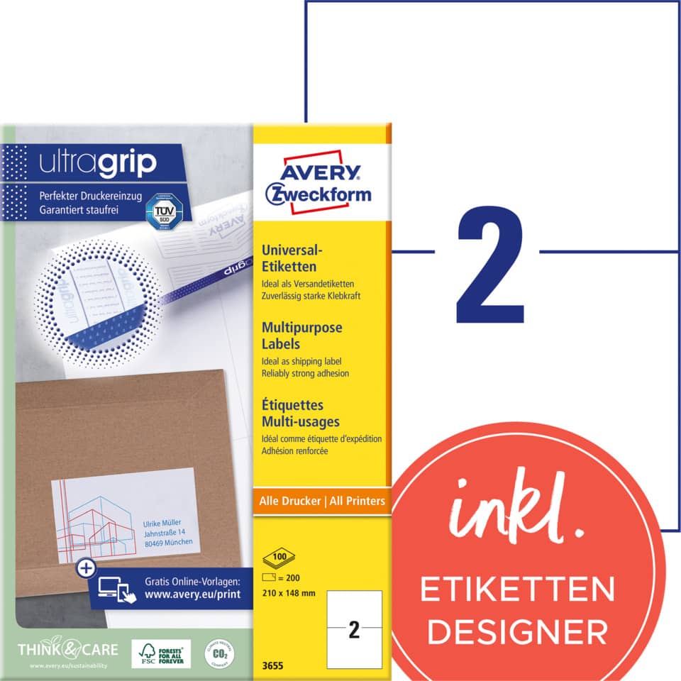 etiketten, druckerpapier, multipurpose, etikettenrollen, label designer
