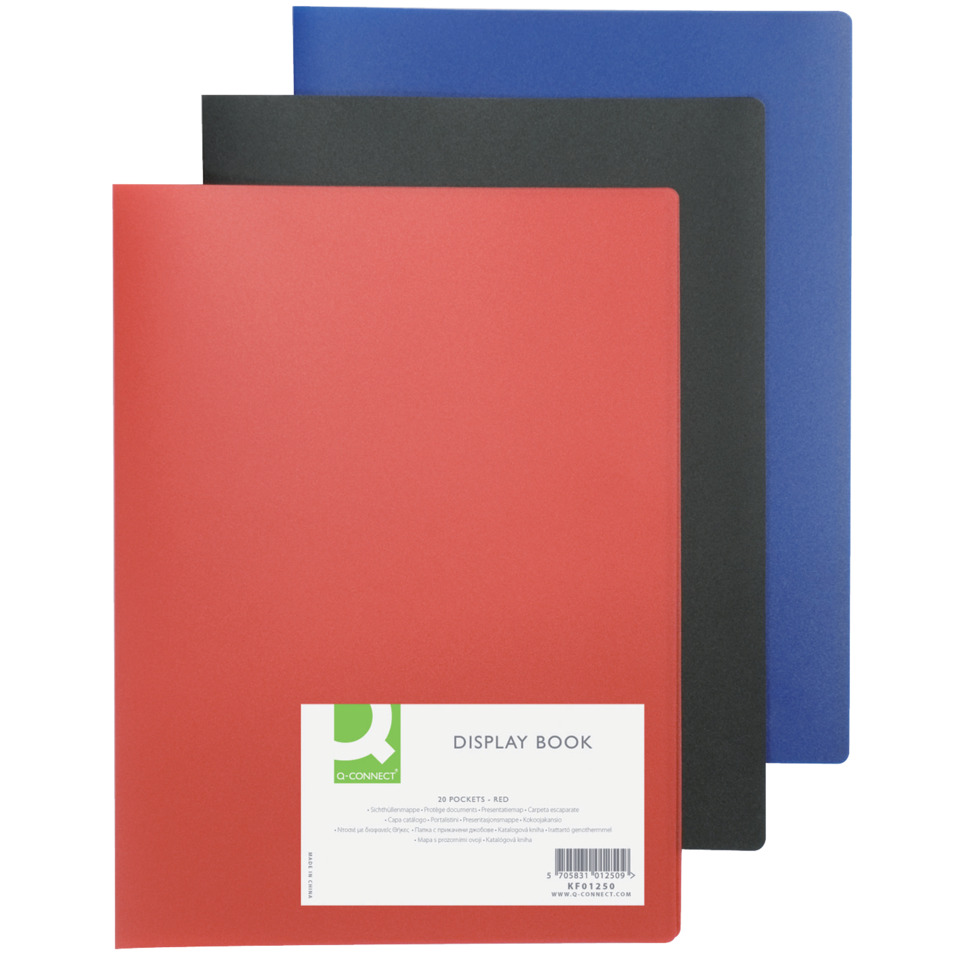 Display book, Notizbuch, Rotes Notizbuch, Pocket-Portfolio, Blatthüllen