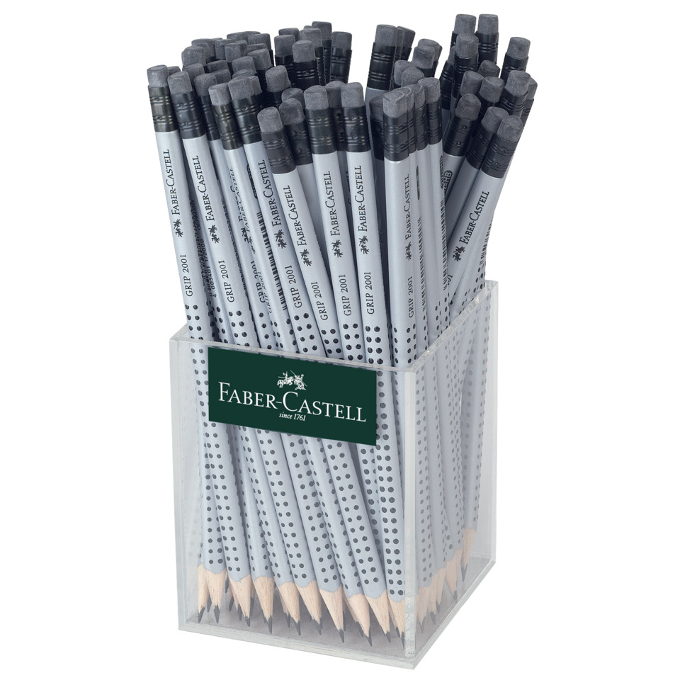 Bleistift Grip 2001 mit Radierer, HB FABER CASTELL 117223
