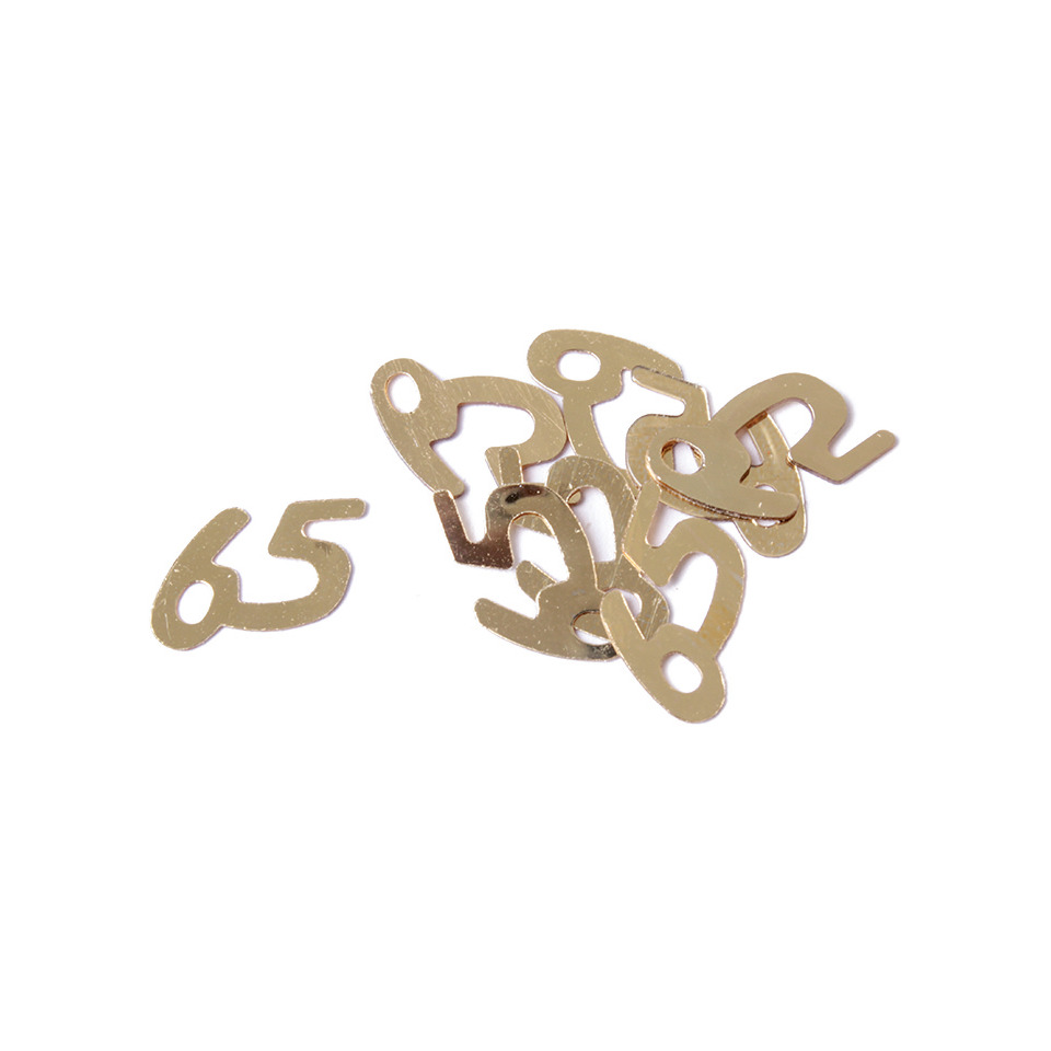 zahlen, goldene folie, cutout, anhaenger, ornament