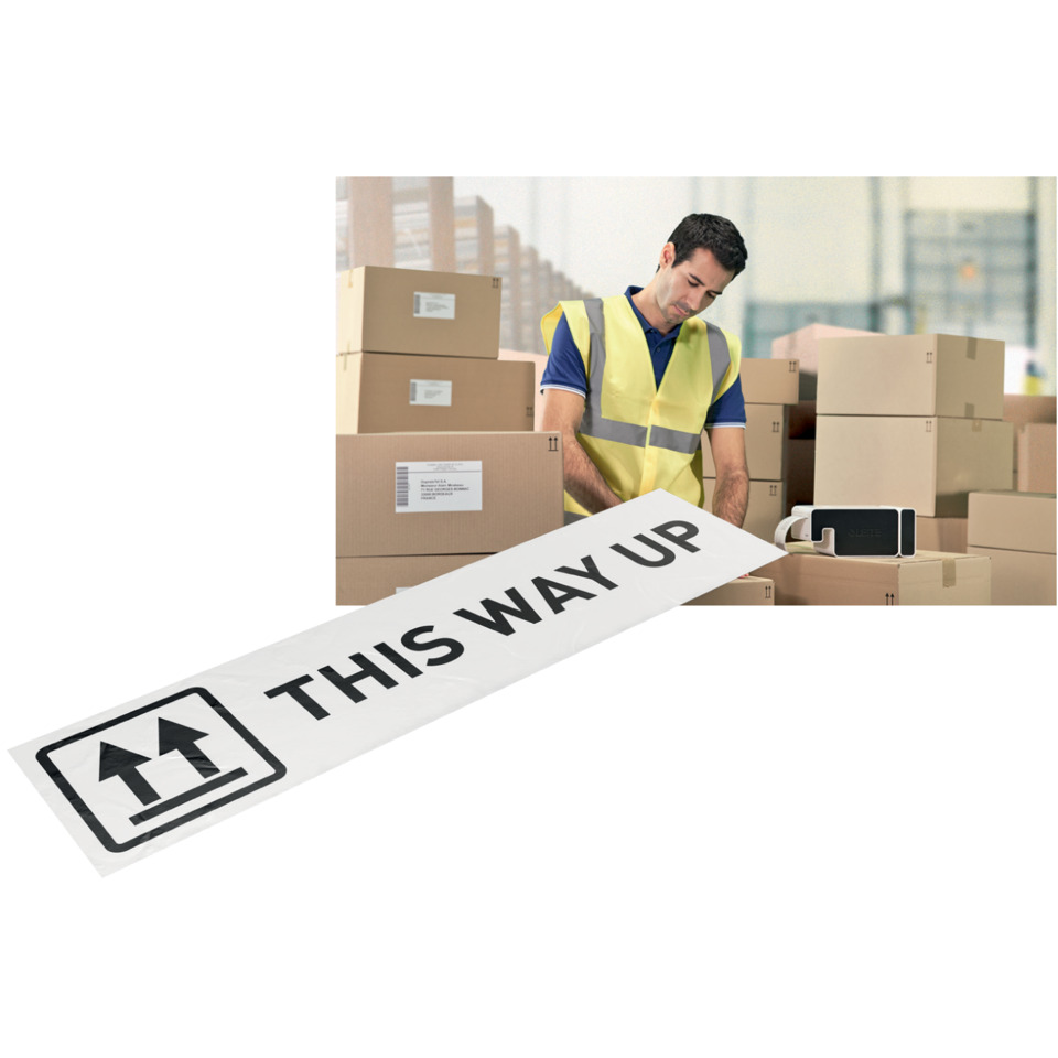 Lagerarbeiter, Paketkisten, Gurtschnur, Transportribbon, Sicherheitsweste