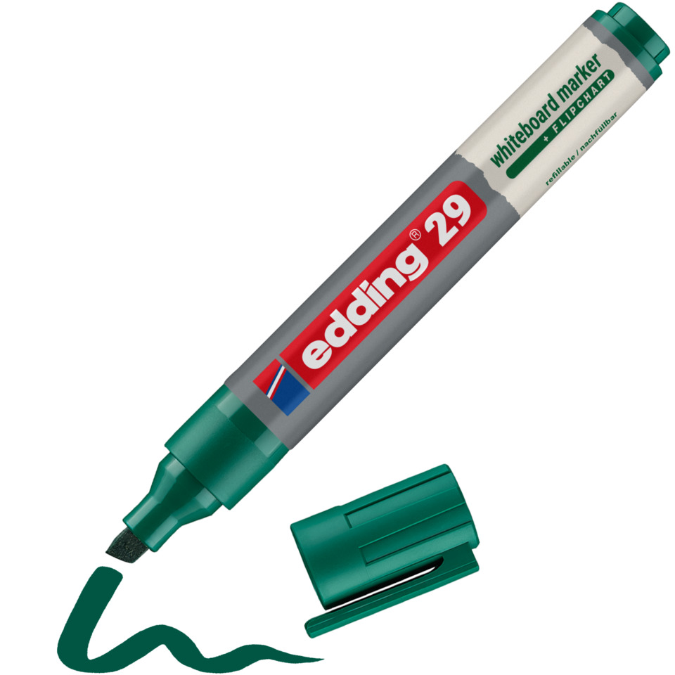 Whiteboard-Marker, Grüner Marker, Feinmarker, ausradierbar, Flipchart-Marker