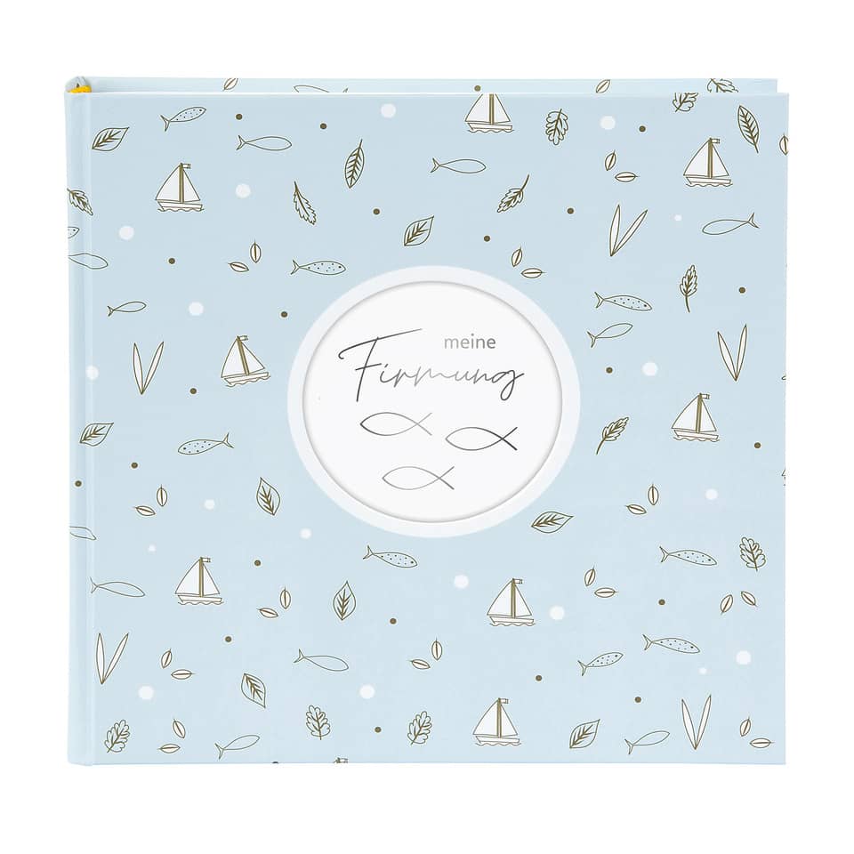 Firmungsalbum Creditis, 25x25cm, pastellblau GOLDBUCH 03 1990