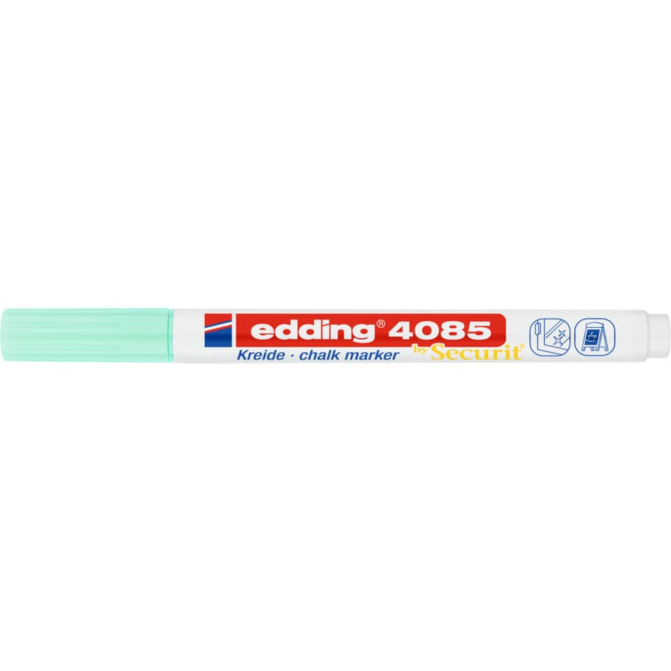 Kreide-Markerstift, Chalk Marker, Edding 4085, Grünlicher Markierstift, Kreidefarbe