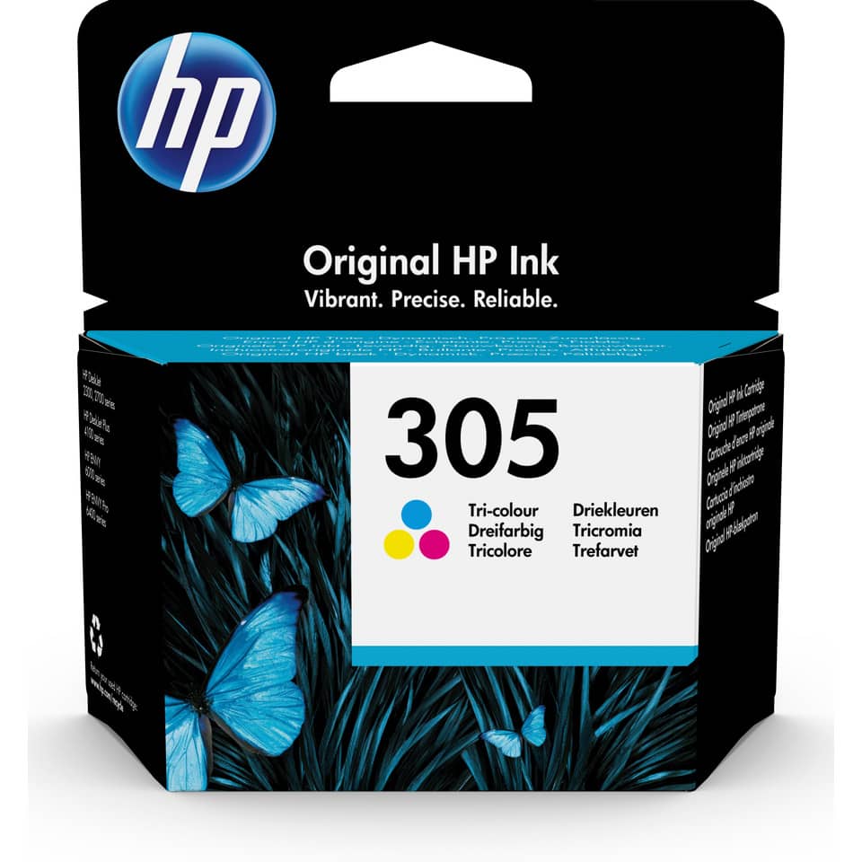 Tintenpatrone, HP-Tinte, Dreifarbig, 305, Original HP Ink