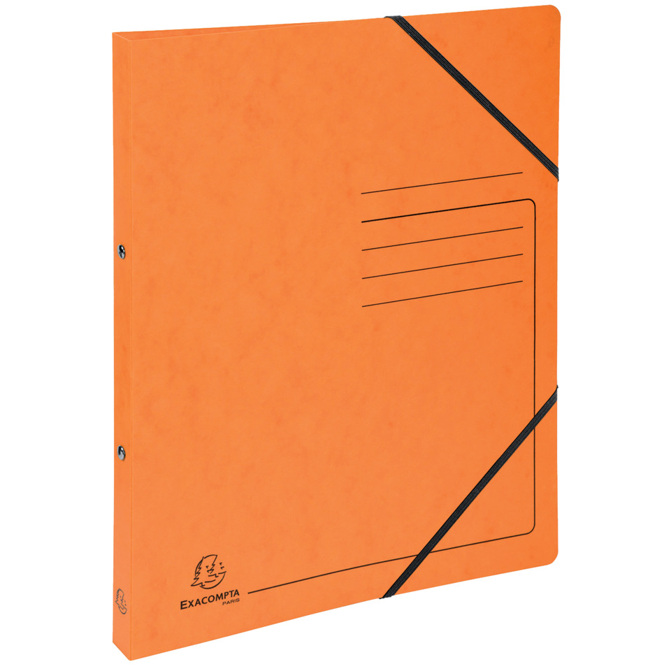 orange, Datei Ordner, Notizbuch, Ringbindung, Gummib band, Ordner, Ordner A4, Kunststoff, Orange, Elastische Band