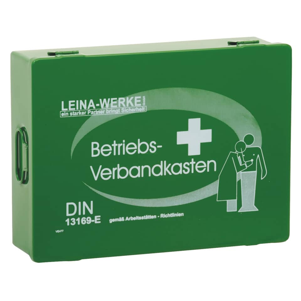 Kan-Box, Betriebs-Verbandkasten, DIN13169-E, Notfallbox, Grün