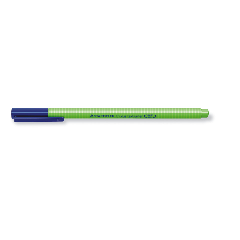 Textmarker, Marker, Green body, Blue cap, Staedtler