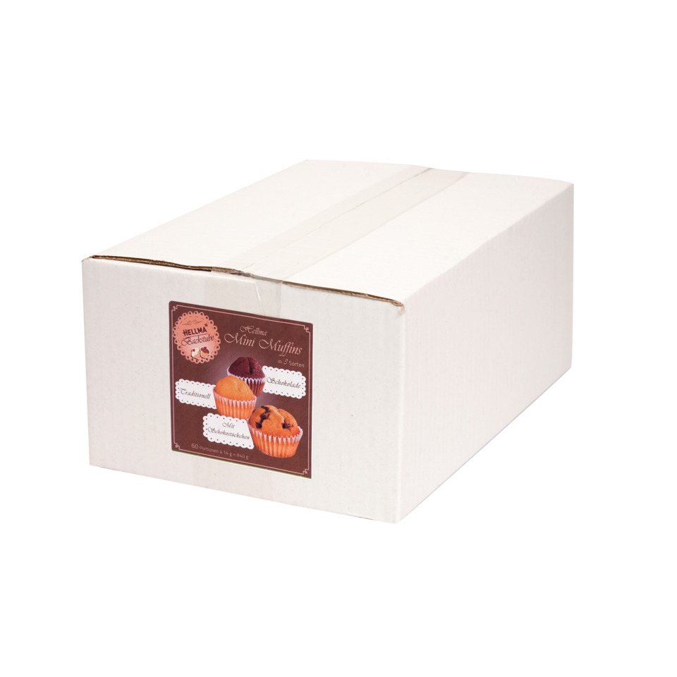 box, Verpackung, Muffin-Mix, Mini-Muffins, Etikett