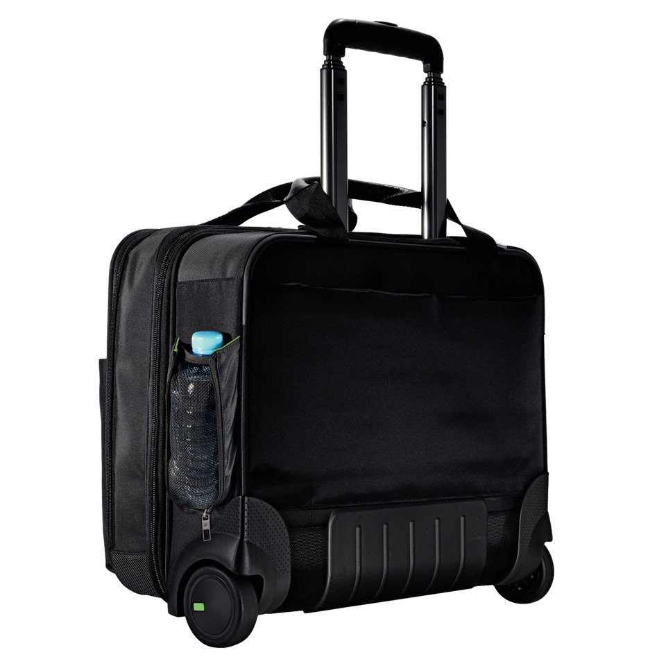 Koffer, Trolley, Rollkoffer, Laptopfach, Seitentasche, rolling bag, trolley, Reisegepäck, mit Rollen, Wasserflaschenhalter