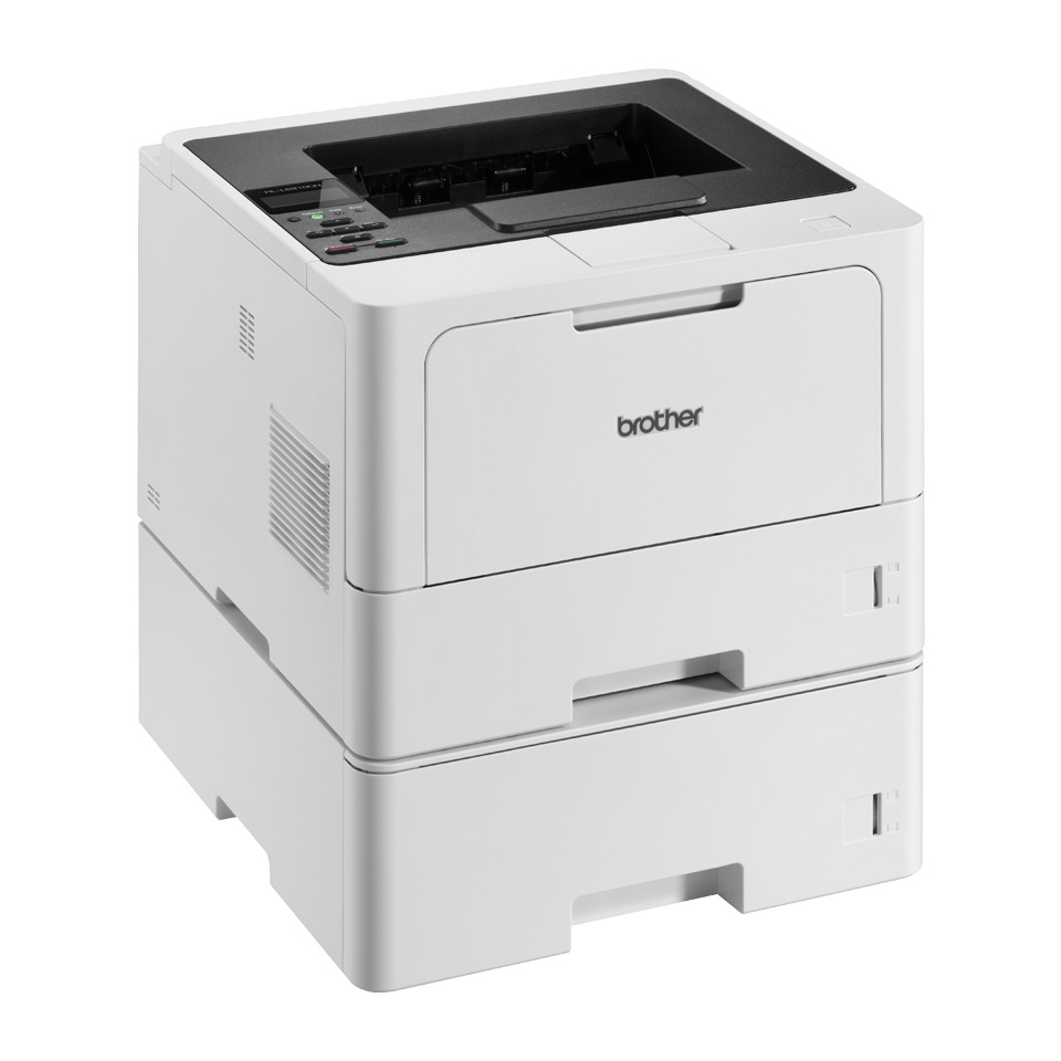 Kompakt-Drucker, Laserdrucker, Brother, Mehrfacher-Ausgabeschacht, Weiß