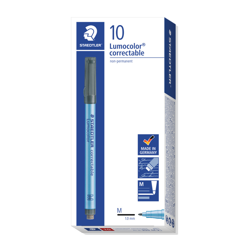 Lumocolor korrigierbar, Marker, Filzstift, Made in Germany, M-Marker
