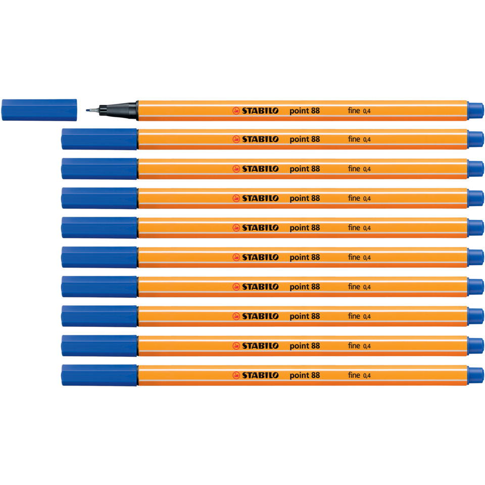 Stabilo Marker, orange Marker, Fineliner, Filzstift, markierende Linie