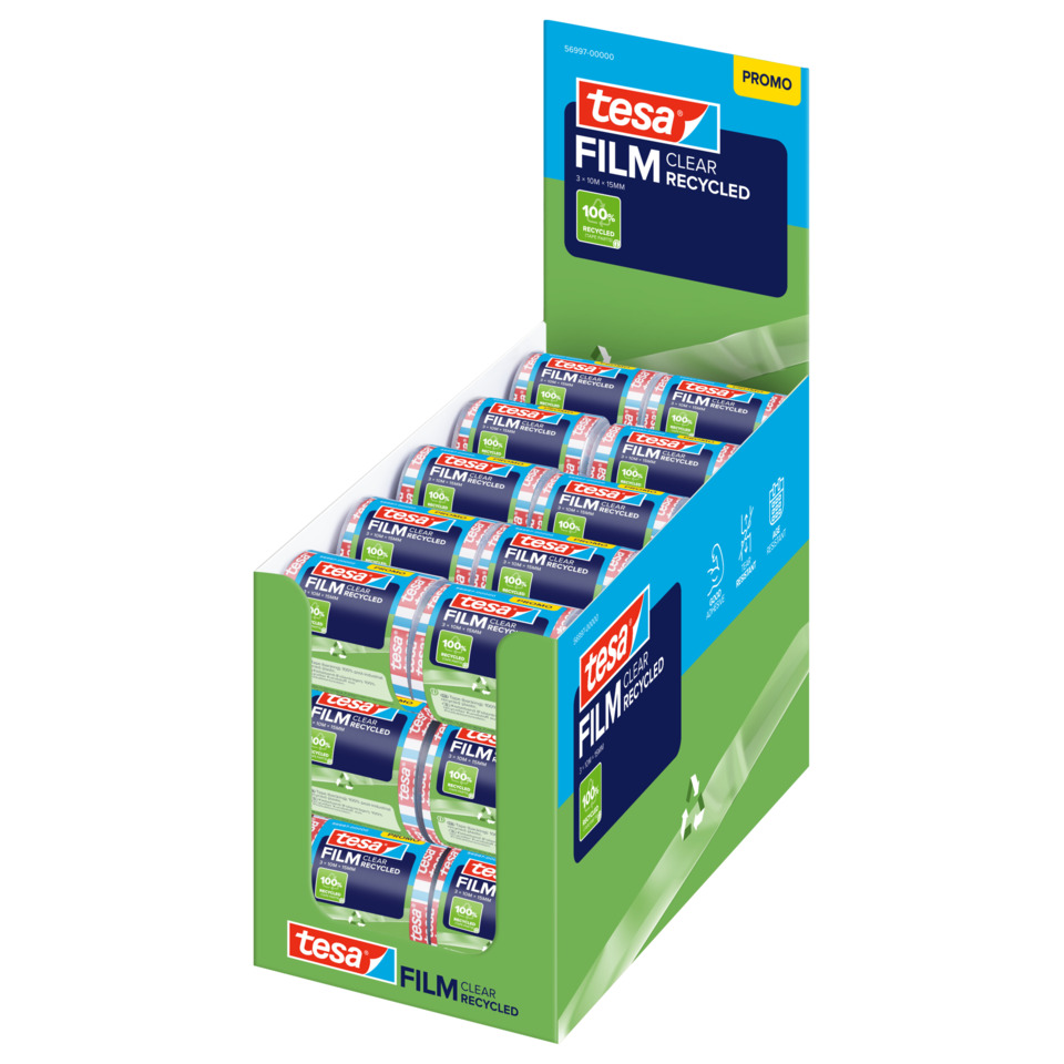 Filmmaterial, Klebefilm, Recycling, Display-Verkauf, TESA-Film