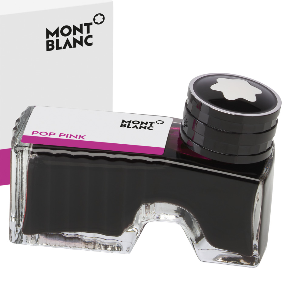 Tintenflasche, Tintenfass, Pop Pink, Montblanc, Glasgehäuse