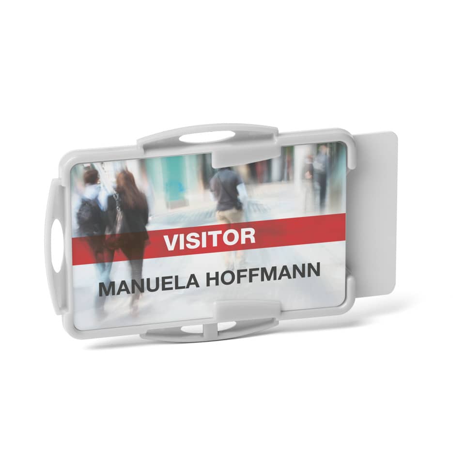  Besucherausweis,  Namensschild,  Ausweisbinderslot,  ID-Ausweis,  transparenter Halter