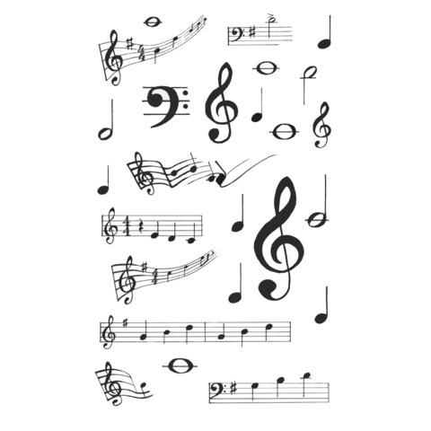 Sticker Musiknoten, 75 Stück AVERY ZWECKFORM 55151