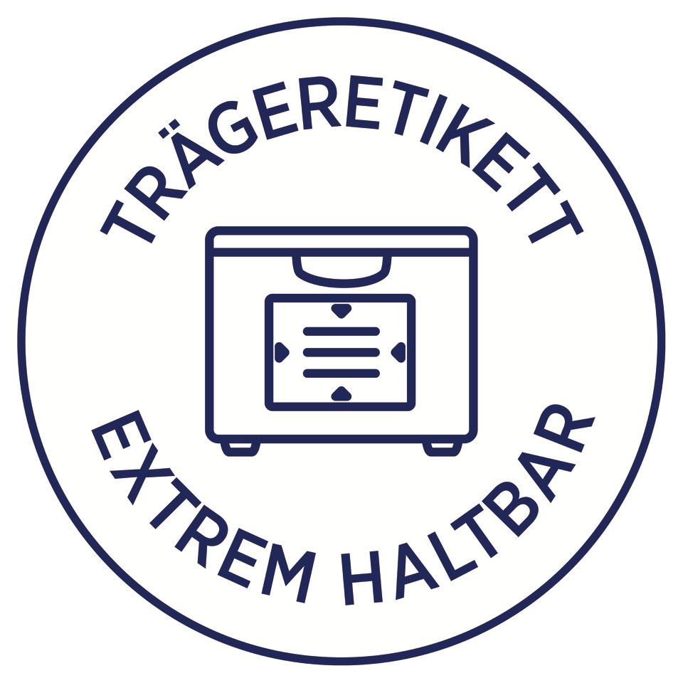Trägerticket, Extremhaltbar, Trägerticket-Logo, Siegel, Stempel