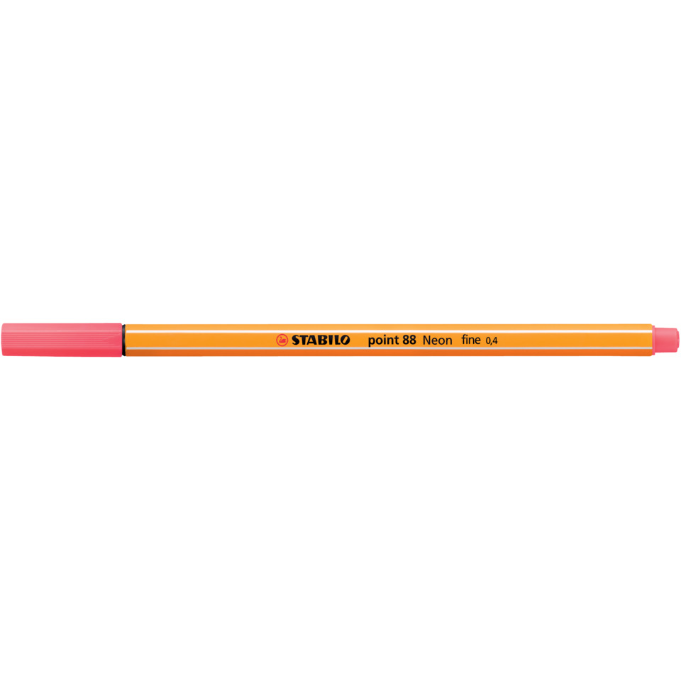 Marker, Neon, Orange, Stabilo, Kugelschreiber