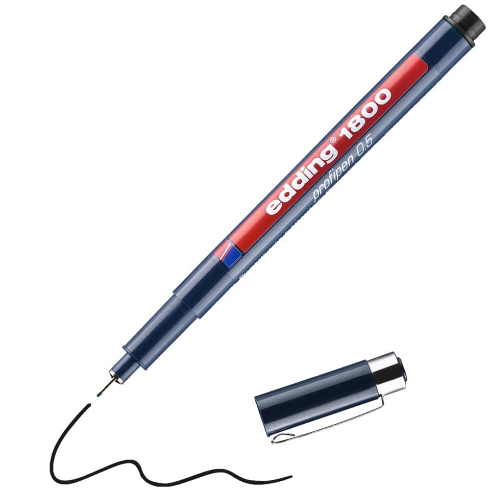 Präzisionsstift, Geltintenstift, blauer Stift, ausklappbar, 0,5 mm