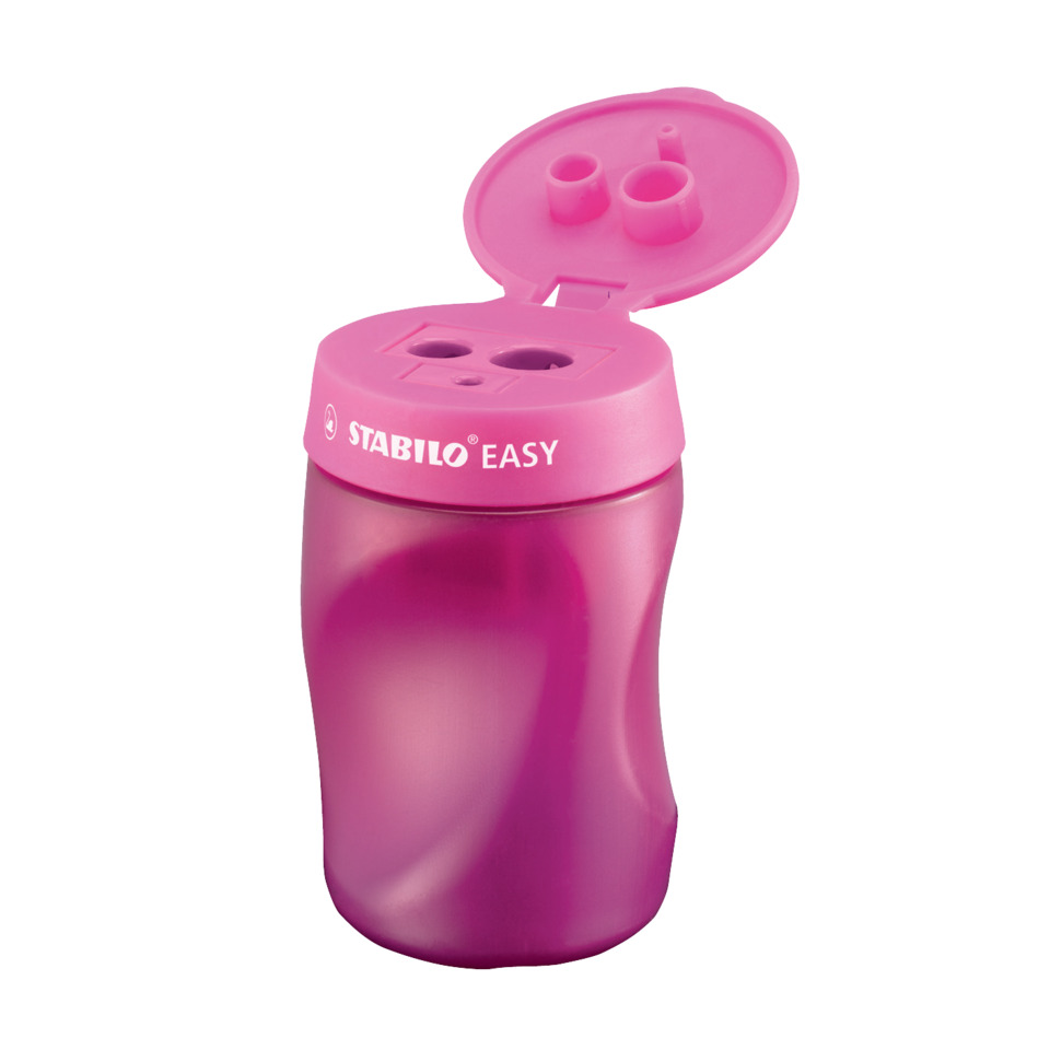  Trinkflasche, Silikondeckel, Pink, Wiederverwendbare Flasche, Stabilo Easy