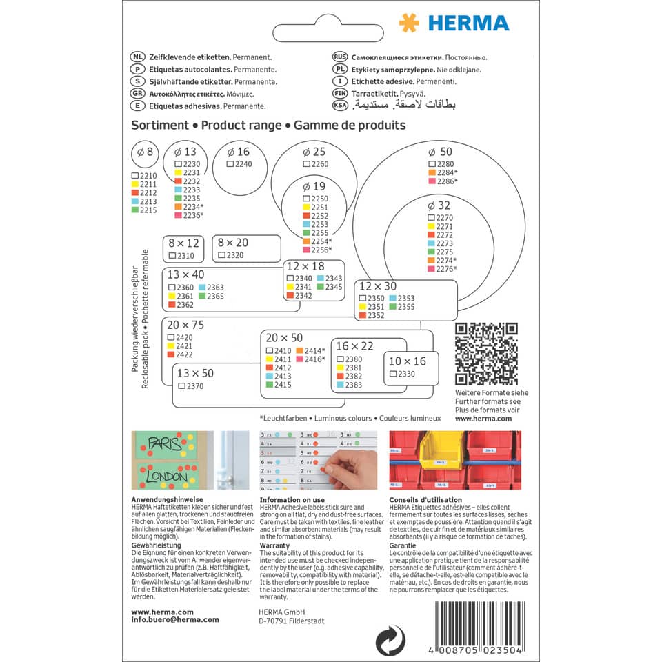 Beschriftung, Planung, Verpackung, Losgrößen, Produktpalette