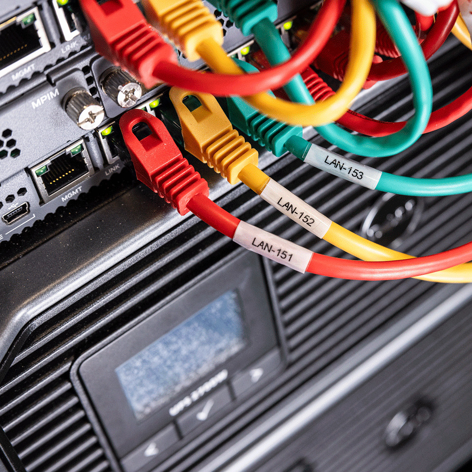 Netzwerkkabel, LAN-Kabel, RJ45, Server-Rack, Backplane