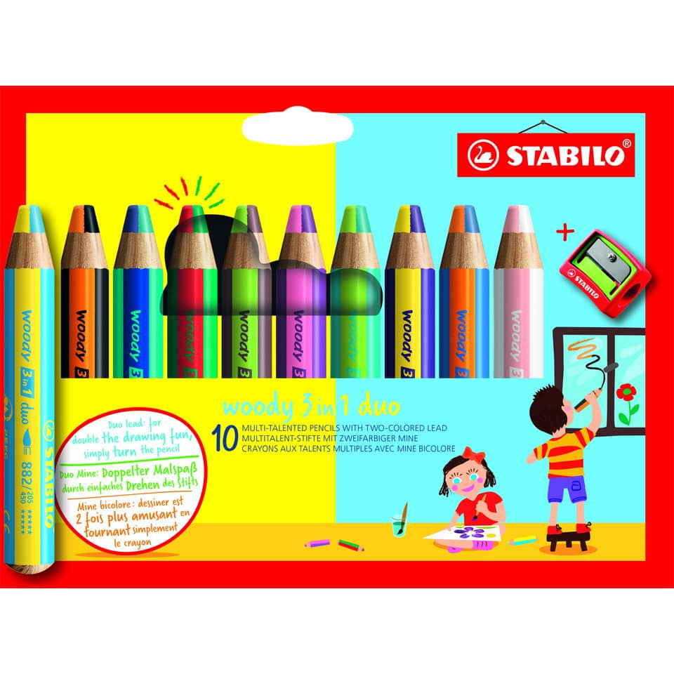 Kinderstifte, Buntstifte, Wachsmalstifte, 2-in-1 Stifte, Bleistifte mit Mine