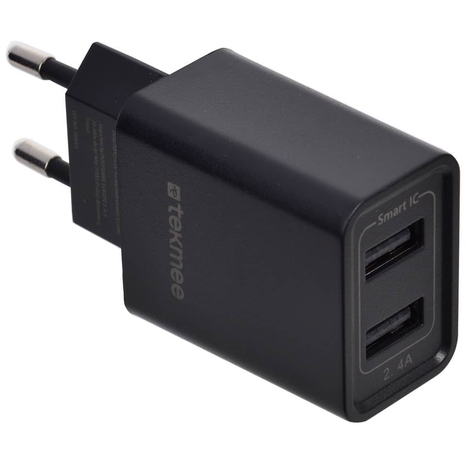 USB-Ladegerät, Reiseadapter, Dual-USB, 2,4A Ausgabe, Wandstecker