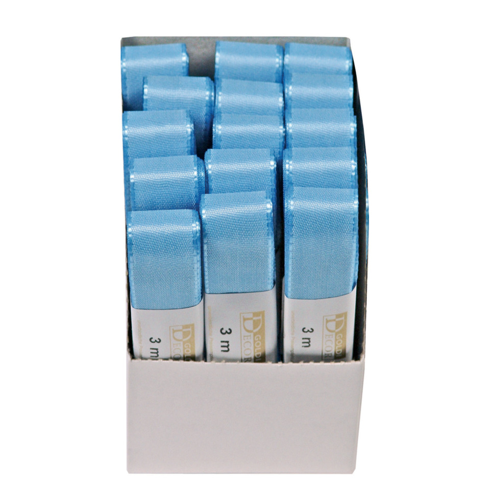 Zierband Taft, 25mmx3m, hellblau GOLDINA 1445025311503