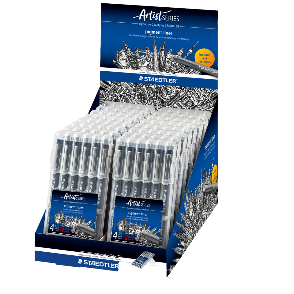 pigment liner, glass?, Stadtler, art supplies, marker