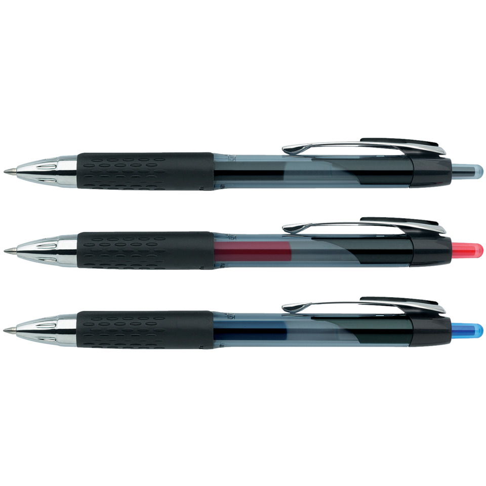 Kugelschreiber, Kugelschreiber-Set, Schreibgerät, Tintenroller, Gehäuse transparent