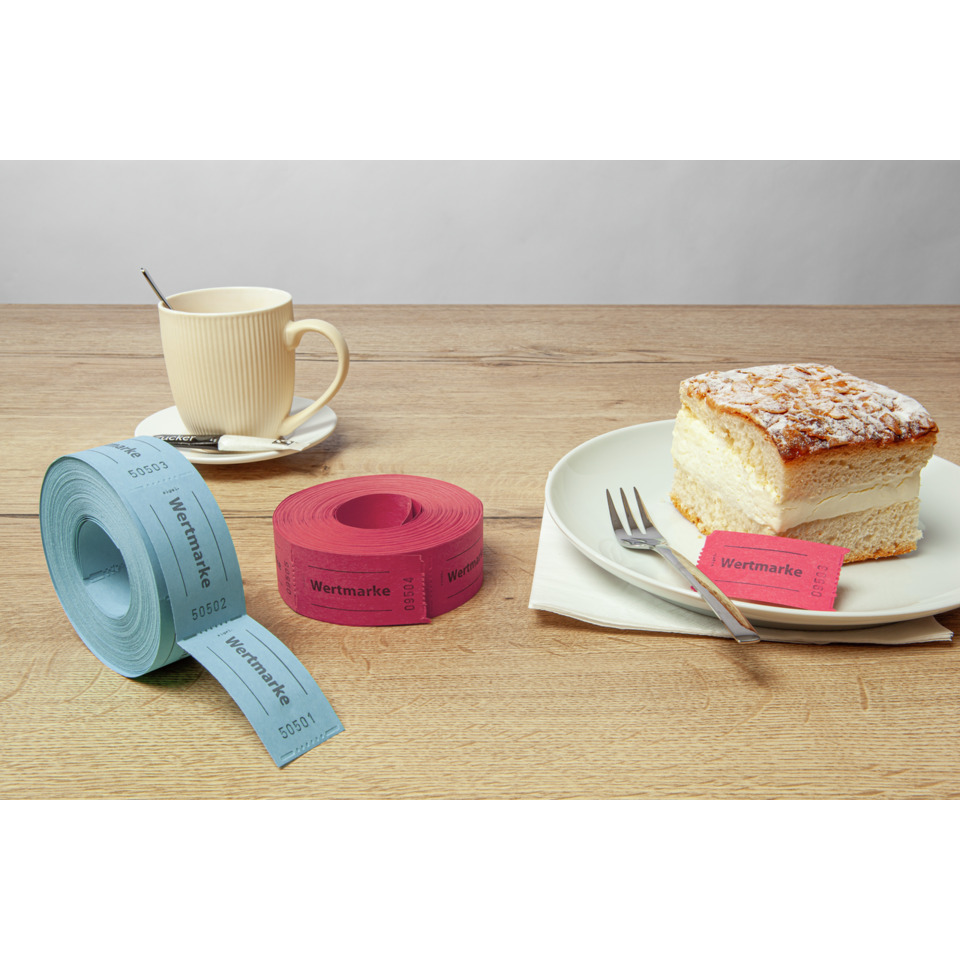 Besteck, Tasse, Gabel, Untertasse, Band