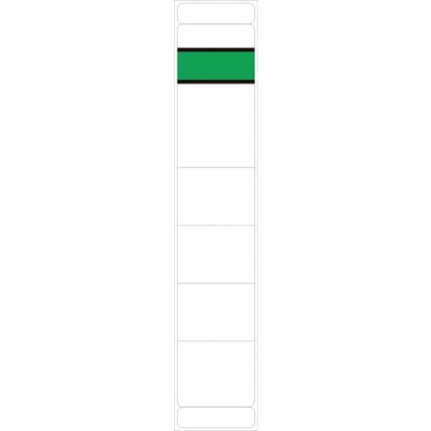 Ordnerrückenschild selbstklebend, 39 x 192 mm, schmal/kurz, 100 Stück, weiß  5880
