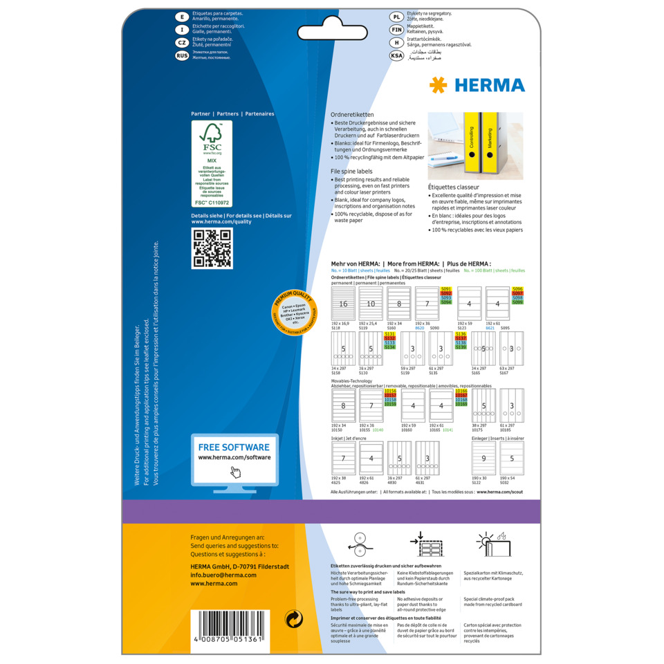 Etiketten, Aufkleber, Druckertags, Bürobedarf, Klargestellung, etiketten, laminierte etiketten, füllt-barcode, herma, produkt-tags