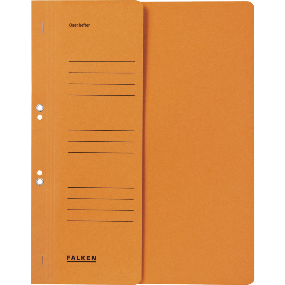 orange notebook, sleeve cover, faux leather, lined pages, falken