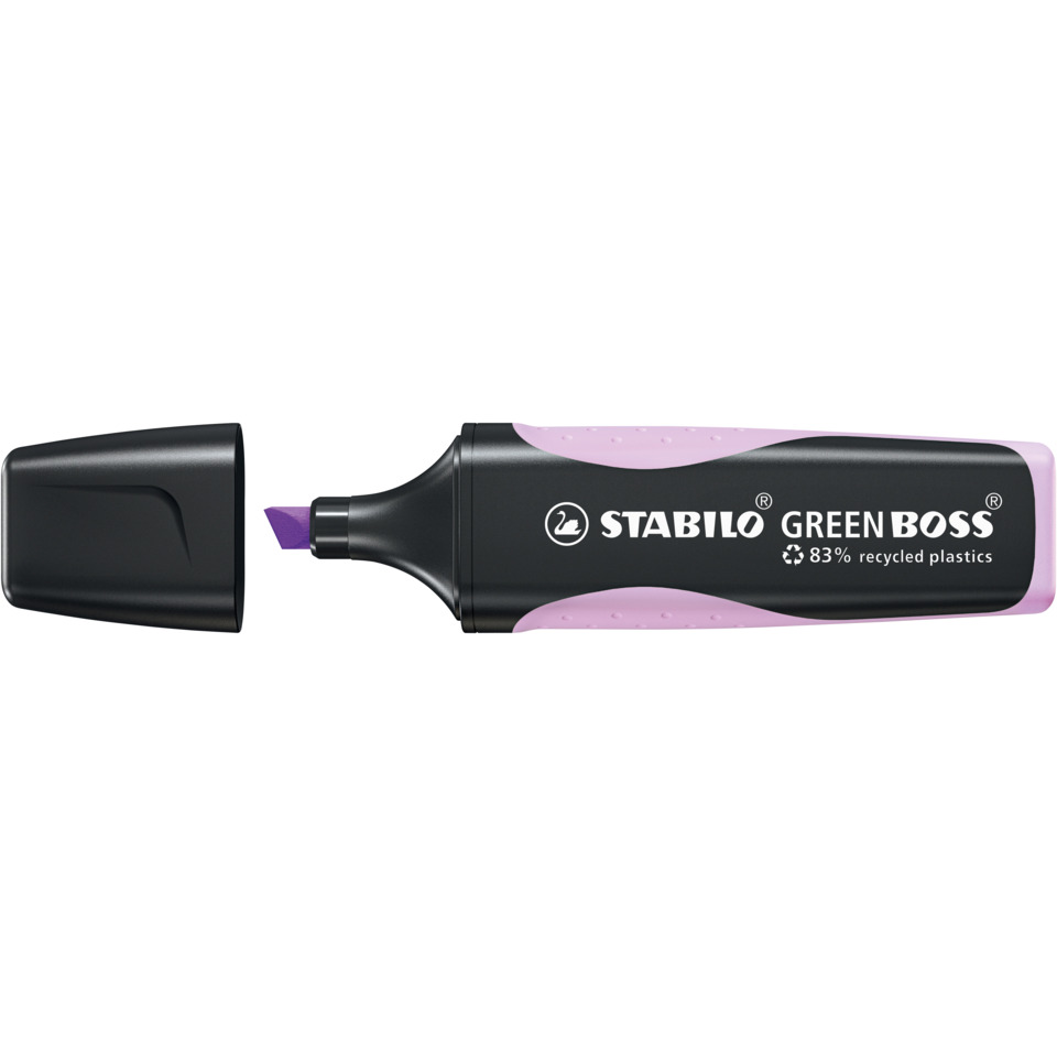 Marker, Highlighter, Fluorescent, Purple tip, Plastic body