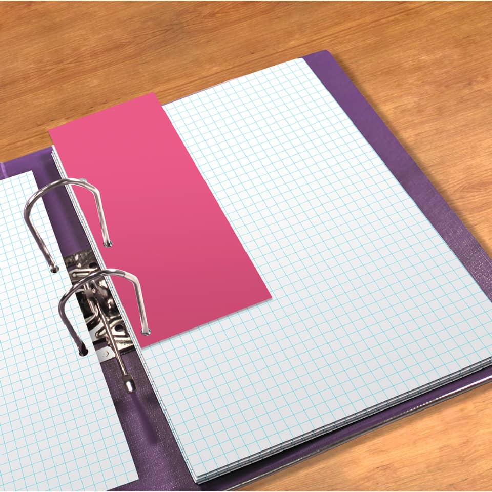 Binder, Notizbuch, Graph Paper, Linblad, Schwarz-Rot-Lila