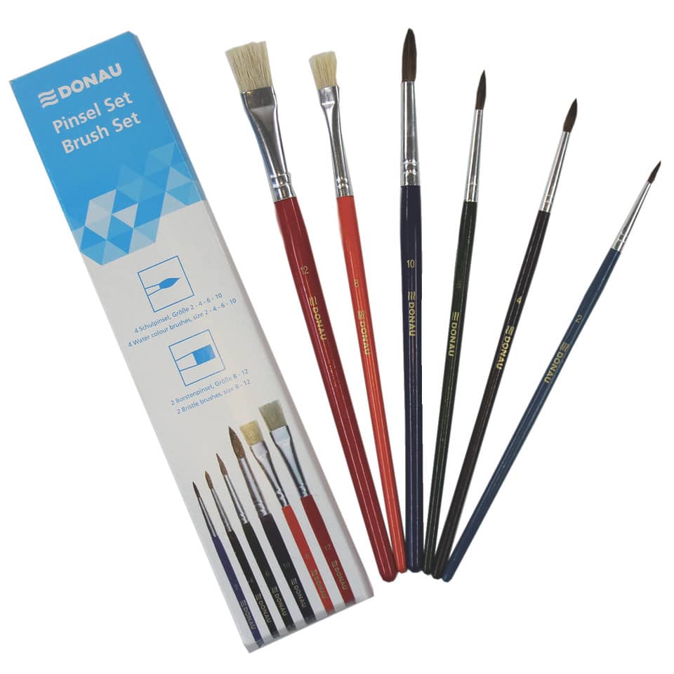 Pinsel, Pinselset, Malpinsel, Künstlerpinsel, Pinselset-Box