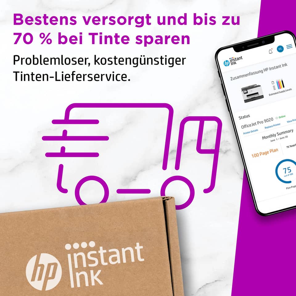 hp, printer, dye, box, verpackung