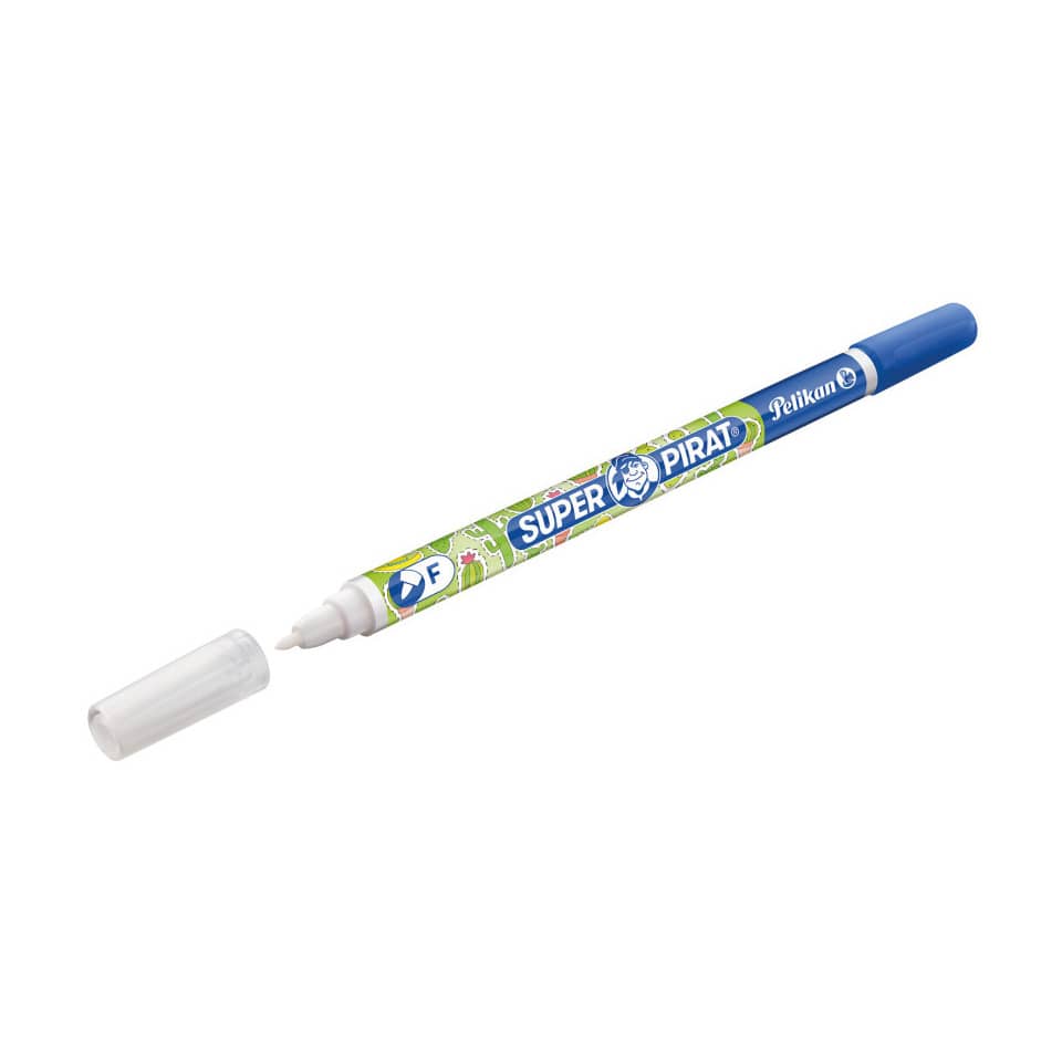 Whiteboard-Marker, Marker, Tintenbasierend, Filzstiftspitze, Blauer Deckel