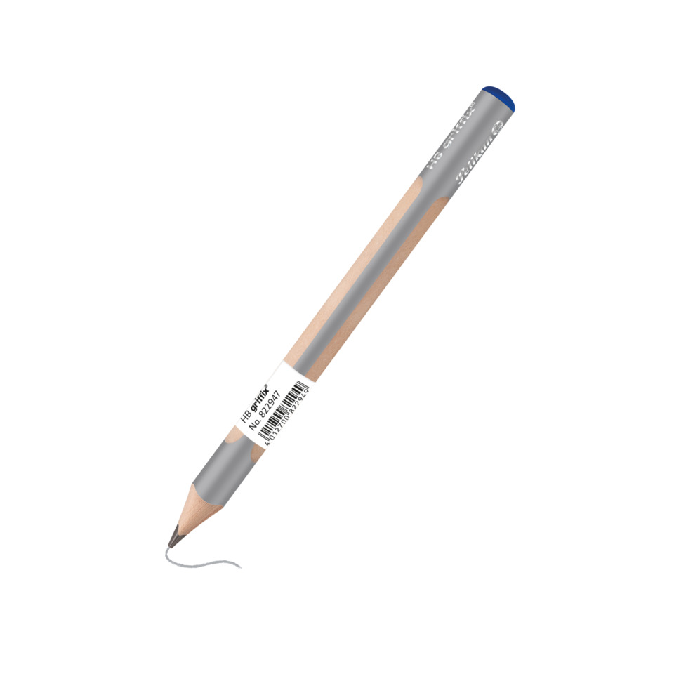 Bleistift, Hölzerner Bleistift, Graues Gehäuse, Schreibstift, Barcodeschrift?