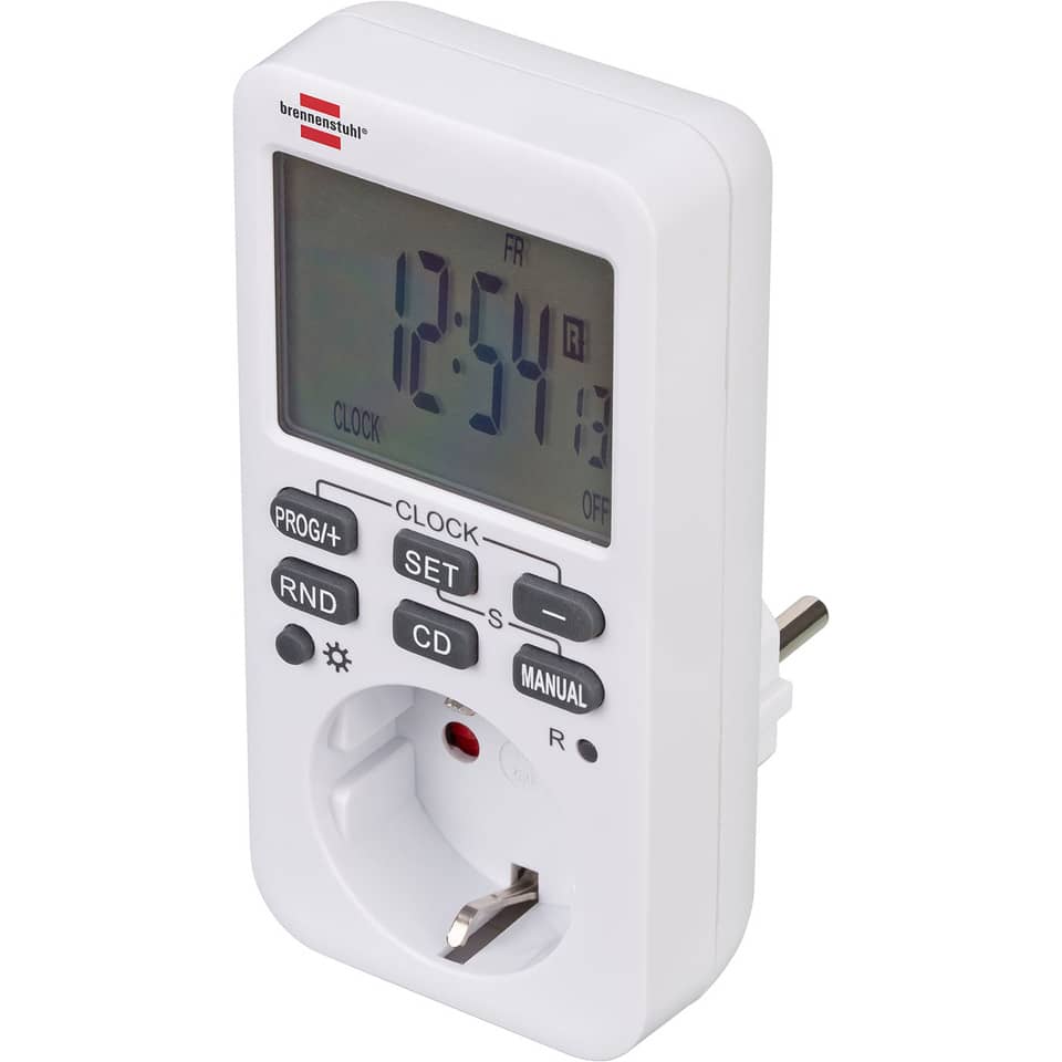 Einstellbares Timergerät, Digitaler Timer, EU-Steckdosenadapter, Kabelgebundener Zeitmesser, Taktungstimer