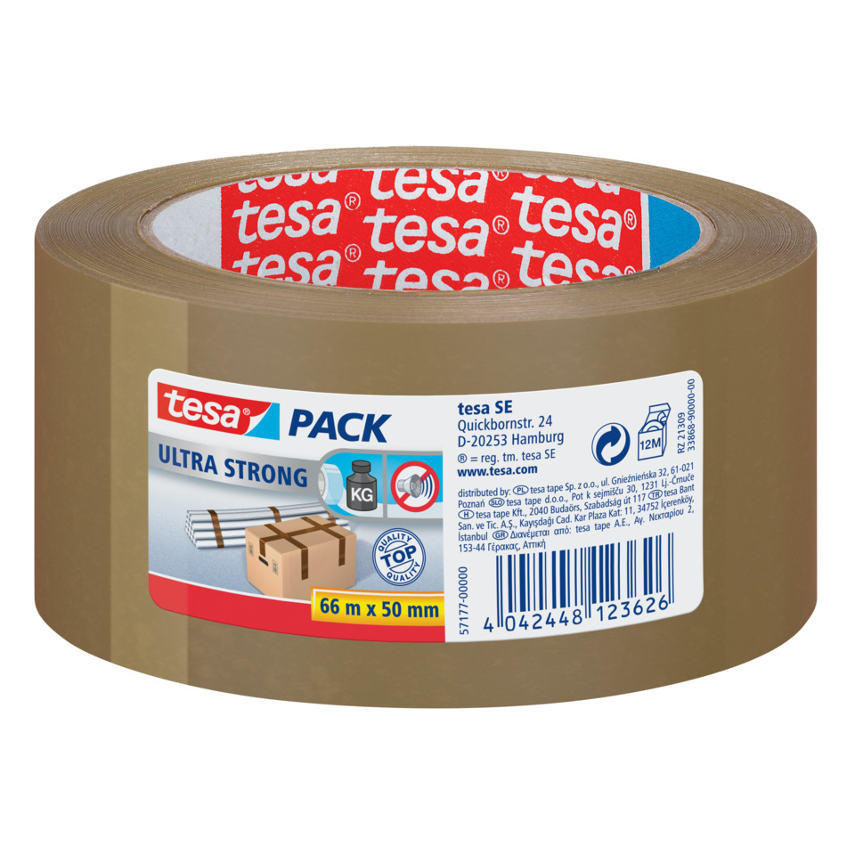 Klebeband, Tesa Pack, Spannband?, Karton?, Rollenband